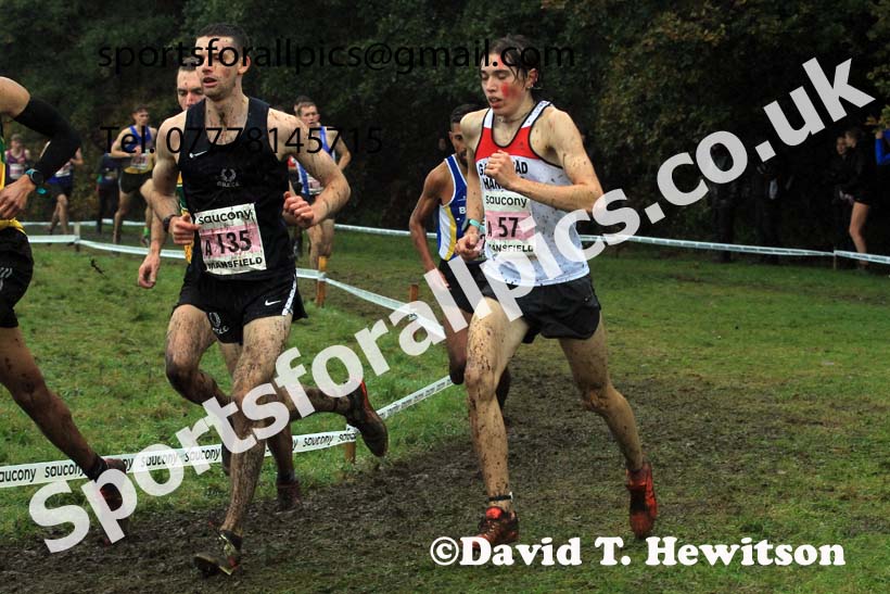 Senior Mens 2023 National Cross Country Relays, Berry Hill Park, Mansfield.  Photo: David T. Hewitson/Sports for All Pics